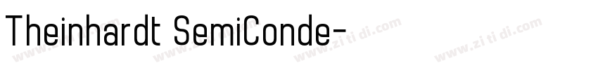 Theinhardt SemiConde字体转换